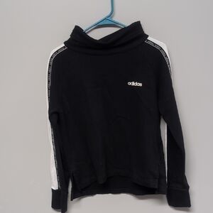 adidas Black and White Cowl Neck Sweater